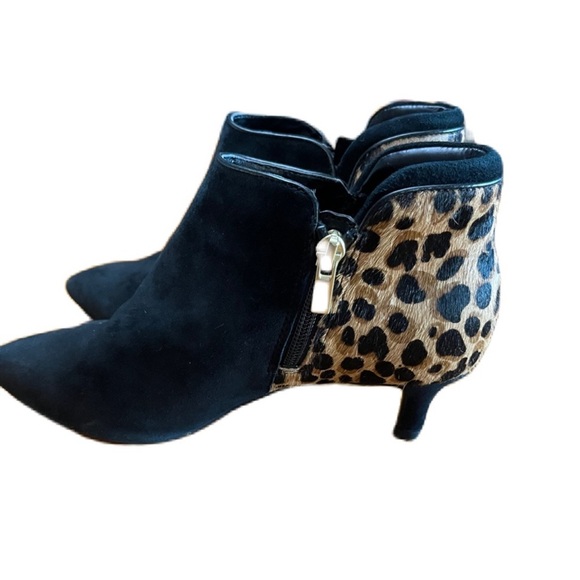 Rockport Leather&Calf Hair Heeled Ankle Booties - Picture 2 of 4